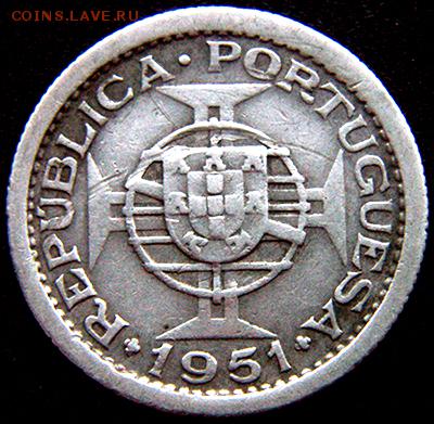 Португальские Острова Св. Фомы_2,5 эскудо 1951; 03.04_22.10м - 10697