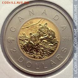 куплю 2 доллара Канада  2010-2015 г - canada-2-dollars-2013