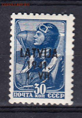 Германия надпечатка на марке СССР Латвия 1941 - 280