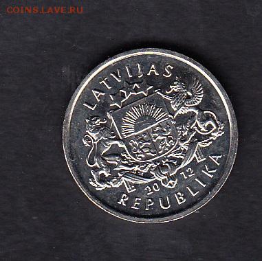 Латвия 2012г 1 лат ежик - 332а