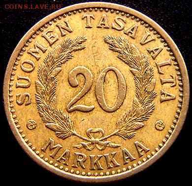 Финляндия_20 марок 1935; до 21.05_22.58мск - 10852