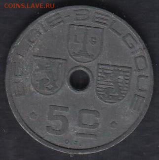 Бельгия 5 сантимов 1942 до 06.07.2016 21-00 - 013 а
