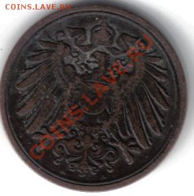 Германия 1 пфенниг 1905А до 28.11 21.00мск - Германия 1 пфенниг 1905A-2