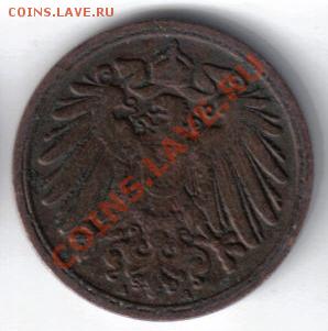Германия 1 пфенниг 1911А до 28.11 21.00мск - Германия 1 пфенниг 1911A-2