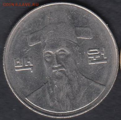 Южная Корея 100 вон 2004 до 21.07.2016 21-00 - 001р