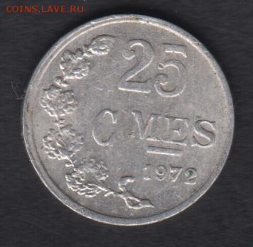Люксембург 25 сантимов 1972 до 23.09.2016 21-00 - 117