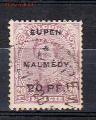 Бельгия 1920г немецкая оккупация 1м 20пф - 282