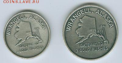 Острова: монеты, токены, жетоны, медали.. Названия и фото. - WRANGELL ALASKA FT. DIONYSIUS .999 SILVER MEDALS