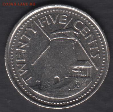 Барбадос 25 центов 2008 до 8.12.2016 21-00 - Барбадос а