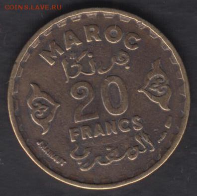 Марокко 20 франков 1951 до 2.112.2016 21-00 - Марокко 20 франков 1951 а
