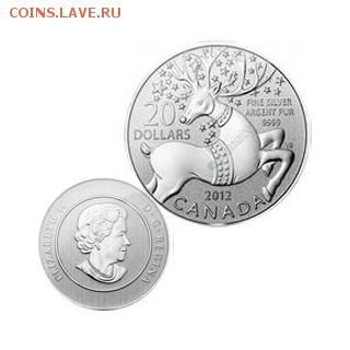 20 долларов Канада 2012 г. Волшебный олень до 29.12.2016 г. - 1