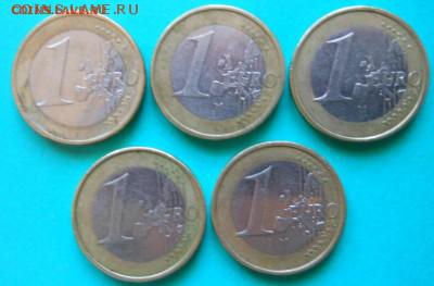 1 евро ФРГ 2002г. 5 монет 5 монетных дворов. - DSCN8558.JPG