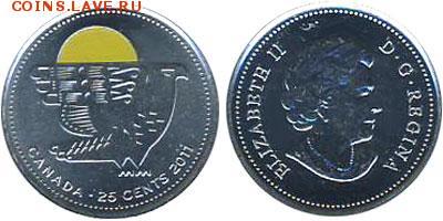 Канада.2011.25¢.Набор монет 6 шт. 100 лет парку. старт с200₽ - 2511FAC-Z