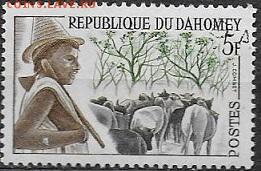 Марки Африки. ФИКС - ФИКС. Марки Африки. Республика Дагомея. Овцы