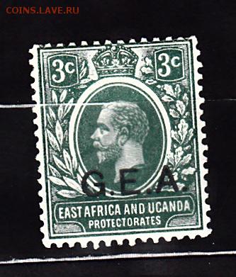 Колонии Танганьика 1917 1м 3с - 620