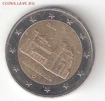 2014 2 евро Германия - Церковь Св. Михаила в Хильдесхайме D - 2евро215-2014 Гер Хильдесхайм D а