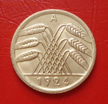 Германия 50 рентенпфеннигов 1924г. А в блеске до 20.07.17г. - 1471.JPG