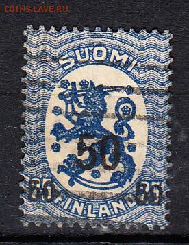 Финляндия 1919 1м надпечатка 50 - 802