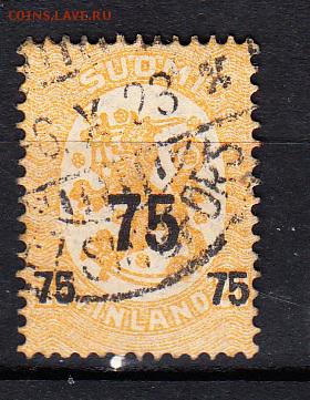 Финляндия 1919 1м надпечатка 75 - 803
