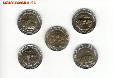 Набор Аргентины. Юбилейный биметалл. 5 монет. Фикс! - Аргентина, 2