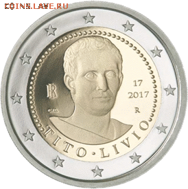 Биметаллические монеты Мира_новинки - italiya-moneta-2-evro-tit-livij-revers