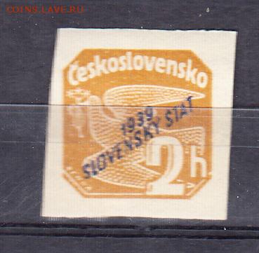 Словакия 1939 1м 2г надпечатка - 264