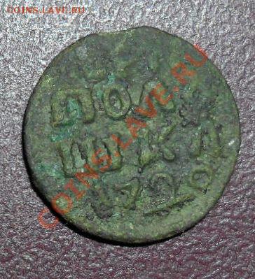 полушка 1721 цифра 7 зеркальная,копейка 1713 г. - SAM_1421.JPG