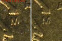 Оценка 1 руб 2007сп и 10 коп 2004м - 12345