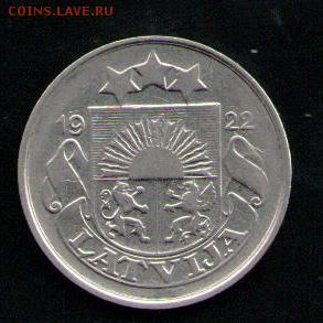ЛАТВИЯ 20 САНТИМ 1922 - 4 001