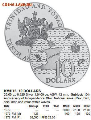 Тринидад и Тобаго 10$ 1972 г. PF 67 в слабе NGC до 01.04 - КРАУЗЕ.JPG