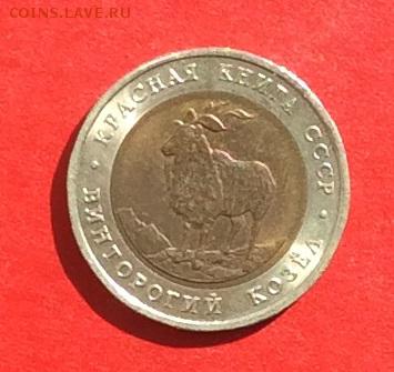 5 рублей КК Винторогий козел 1991г до 12.04.18г - IMG_1704.JPG
