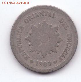 Уругвай 2 сентесимо 1909 до 21:30  19.04.2018 - 85-2