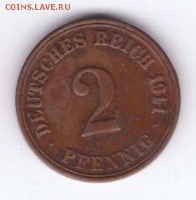 Германия 2 пфенинга 1911 до 21:30  19.04.2018 - 90-1