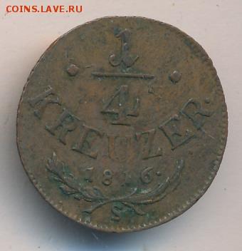 4 крейцера 1816 год. Австрия. До 27.04.18г в 22.10 МСК. - 3787%2B