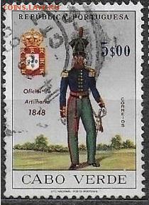Кабо Верде 1965. ФИКС. Mi CV 339. Офицер артиллерии - 339