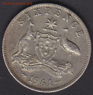 Австралия 6 пенсов 1961 до 3.05 22:10 мск - IMG