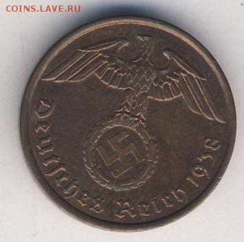 Германия, 5 монет 1938-1939 до 16.05.18, 22:30 - #И-332-r