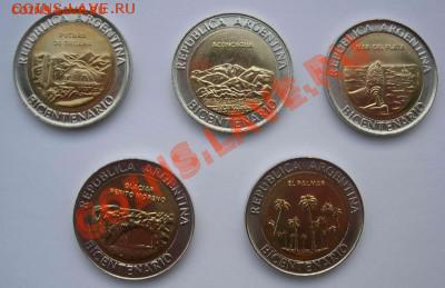 Аргентина памятные 5*1 песо, биметалл, до 07.05.2011 22.00 - DSCN4244