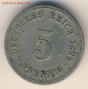 Германия, 5 и 10 пфеннигов 1888-1897 до 23.07.18, 22:30 - #И-284