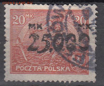 Польша 1922 1м надпечатка 25 - 423