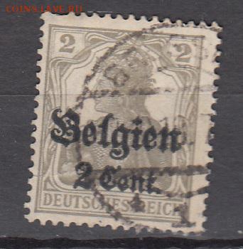 Германская оккупации Бельгии 1916 1м надпечатка 2п - 50