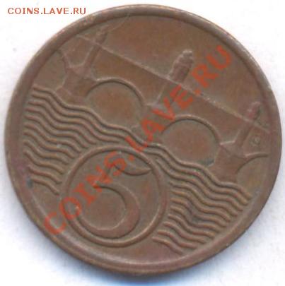 Чехословакия 5 геллеров 1938 г. До 19.05.11 г. 20-00 МСК. - Чехословакия 38.1