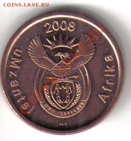 ЮАР 5 центов 2008 до 29.05 21.00мск - ЮАР 5 центов 2008-2