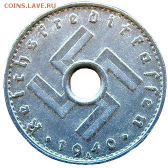 Монеты с отверстием в центре - 5-Reichspfennig-1940-2