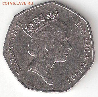 50 Пенсов 1997, Великобритания - 50Pence-1997 P