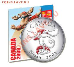 куплю цветные квотеры Канады - 2008_CanadaDayColoured25ct