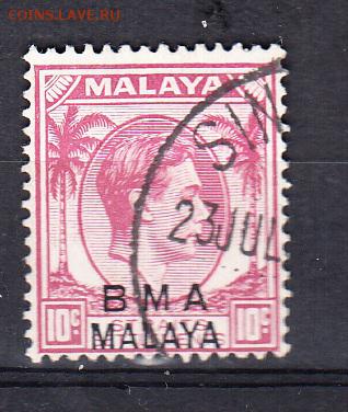 Малайзия 1945 Британская оккупация 1м 10с - 337