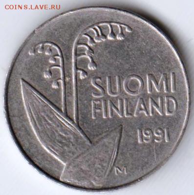 Финляндия 10 пенни 1991 г. до 24.00 04.05.19 г. - 014
