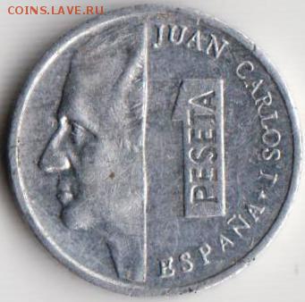 Испания 1 песета 1990 г. до 24.00 09.05.19 г. - 052