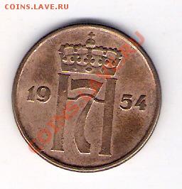 5 эре Норвегия 1954, до 02.07.2011 22-00 мск. - сканирование0454